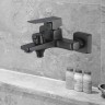 Смеситель для ванны WesnaArt Narcis NAR06-310BL-25201 Черный матовый латунь на стену
