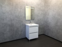 Тумба с раковиной Comforty Дублин 60 00004137134 Белый глянец МДФ / ЛДСП