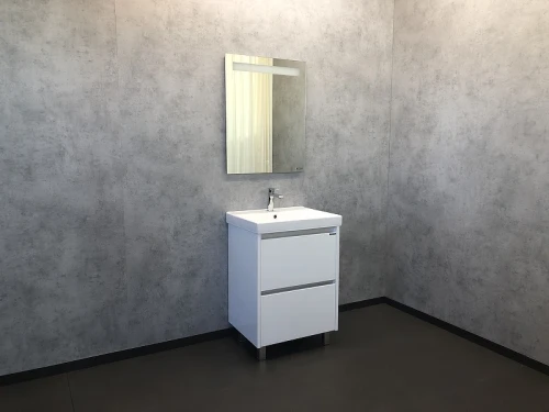 Тумба с раковиной Comforty Дублин 60 00004137134 Белый глянец МДФ / ЛДСП