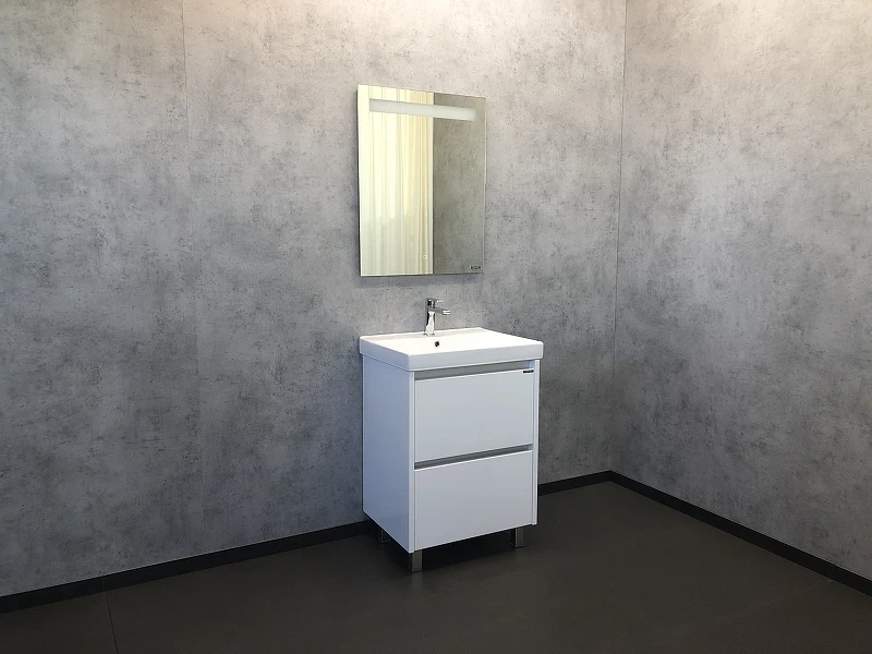 Тумба с раковиной Comforty Дублин 60 00004137134 Белый глянец МДФ / ЛДСП