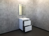 Тумба с раковиной Comforty Дублин 60 00004137134 Белый глянец МДФ / ЛДСП