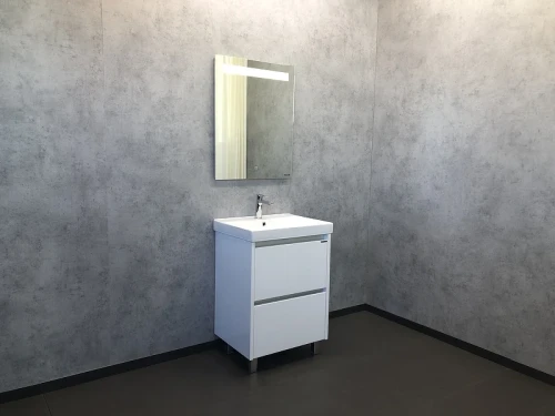 Тумба с раковиной Comforty Дублин 60 00004137134 Белый глянец МДФ / ЛДСП