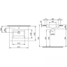 Раковина Bocchi Milano 60 1161-004-0126 Черная матовая