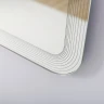Зеркало Cezares Duet 120 CZR-SPC-DUET-1200-800-LED-TCH с подсветкой с лазерной гравировкой и сенсорным выключателем стекло