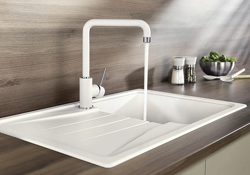 Смеситель для кухни Blanco Mili Silgranit 523107 цвет Белый