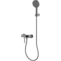 Смеситель для душа AQUAme Asti AQM6413GM Оружейный металл латунь на стену
