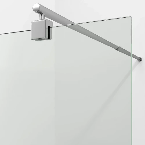 Душевая перегородка WasserKRAFT Rur 110 30W46 профиль цвет Хром стекло прозрачное