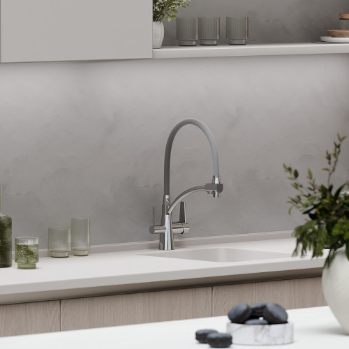 Смеситель для кухни Sancos Eri SC4001CH Хром Серый латунь