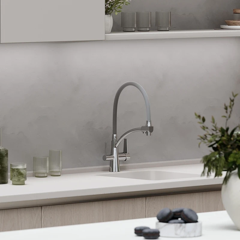 Смеситель для кухни Sancos Eri SC4001CH Хром Серый латунь