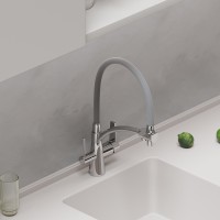 Смеситель для кухни Sancos Eri SC4001CH Хром Серый латунь