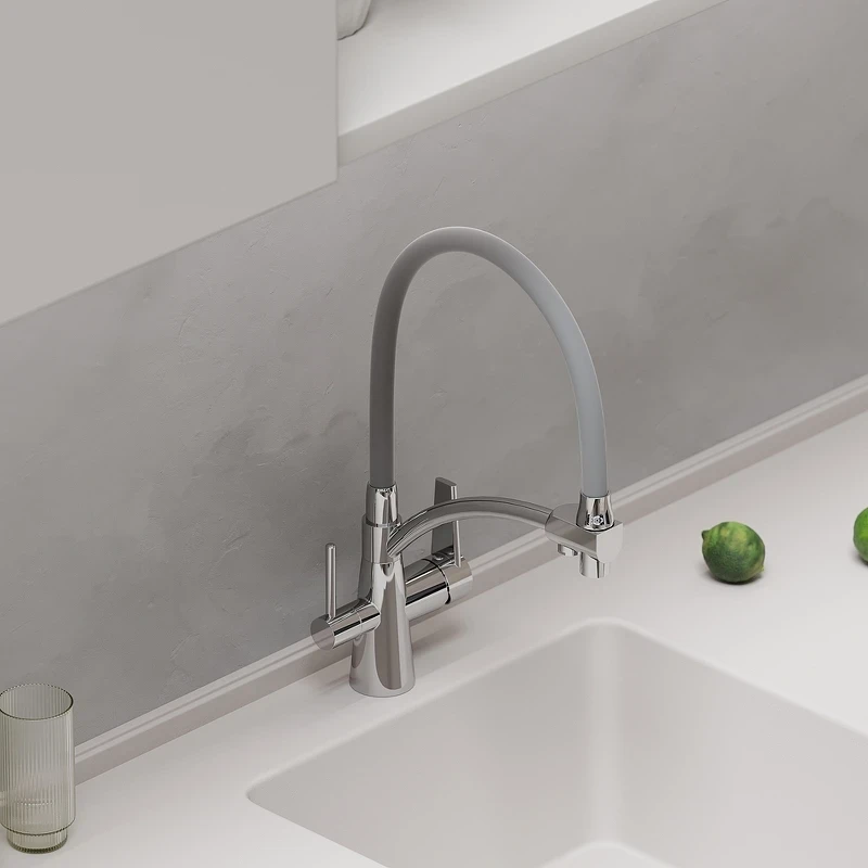 Смеситель для кухни Sancos Eri SC4001CH Хром Серый латунь