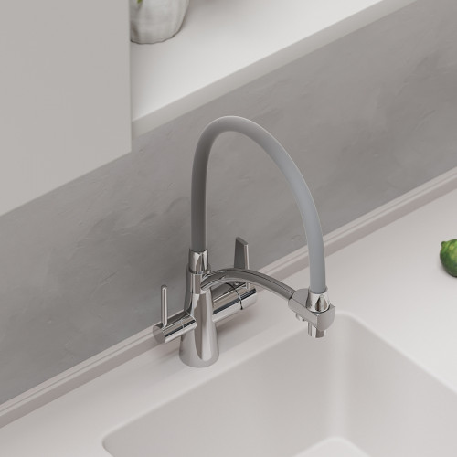 Смеситель для кухни Sancos Eri SC4001CH Хром Серый латунь