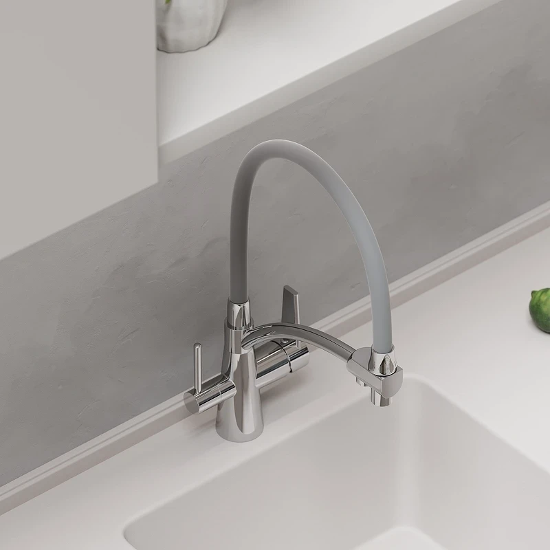 Смеситель для кухни Sancos Eri SC4001CH Хром Серый латунь