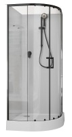 Душевая кабина Aquanet Passion EVO R Black 90х90 267256 без гидромассажа