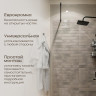 Душевая перегородка DIWO Орёл 99 DS-OR-100-BL профиль Черный матовый стекло прозрачное