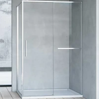 Душевой уголок Vincea Slim Soft 100x80 VSR-1SS8010CL профиль Хром стекло прозрачное