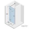 Душевая дверь Riho SZ Scandic NXT X104 138 L G001027120 (GX00704C1) профиль Хром стекло прозрачное