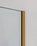 Душевой уголок Cezares Slider 110x110 SLIDER-A-2-100/110-C-BORO профиль Брашированное золото стекло прозрачное