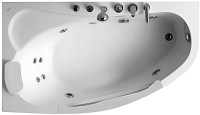 Акриловая ванна Gemy 161х96 G9046 B L с гидромассажем