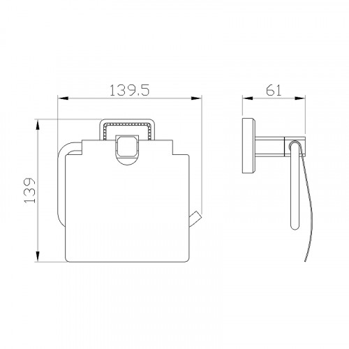 Держатель туалетной бумаги Wonzon &amp; Woghand Roma WW-7226 с крышкой цвет Бронза