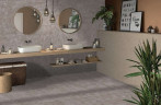 Керамогранит Maimoon Carving Cronos Cool Grey Endless 5334712 60х120 см коричневый для улицы, для ванной комнаты, для кухни Индия