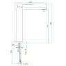 Смеситель для раковины Webert Pegaso PE830402560SSE