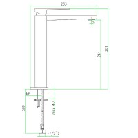 Смеситель для раковины Webert Pegaso PE830402560SSE