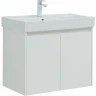 Тумба с раковиной Aquanet Nova Lite 75 302526 подвесная Белый глянец МДФ / ЛДСП