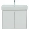 Тумба с раковиной Aquanet Nova Lite 75 302526 подвесная Белый глянец МДФ / ЛДСП