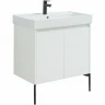 Тумба с раковиной Aquanet Nova Lite 75 302526 подвесная Белый глянец МДФ / ЛДСП