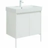 Тумба с раковиной Aquanet Nova Lite 75 302526 подвесная Белый глянец МДФ / ЛДСП