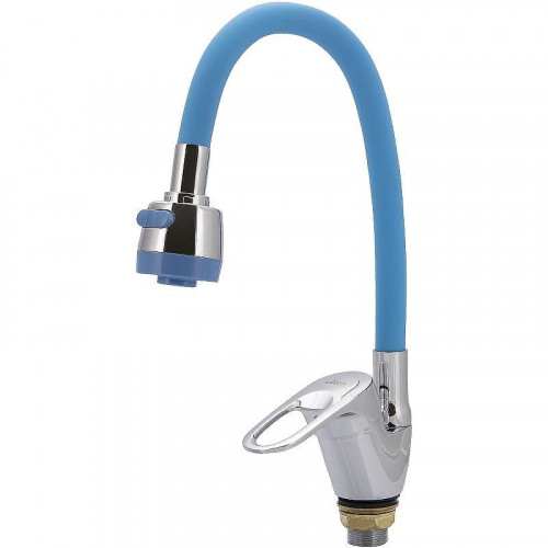 Смеситель для кухни Ekko E4105+E60 Хром Синий
