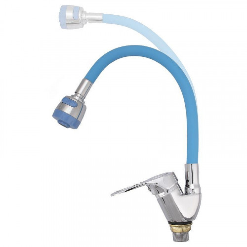 Смеситель для кухни Ekko E4105+E60 Хром Синий