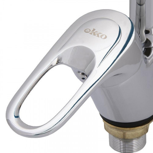 Смеситель для кухни Ekko E4105+E60 Хром Синий