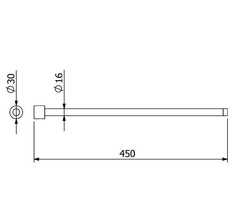 Полотенцедержатель Kludi Vela R 58977N2S цвет Оружейная сталь брашированная