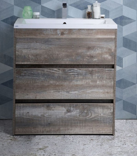 Тумба под раковину Art&Max Family-580-3C-PIA-PE Бетон Экзотик МДФ / ЛДСП