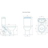Унитаз компакт Rosa Комфорт Люкс 4620008196329 Белый с бачком и сиденьем Микролифт