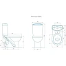Унитаз компакт Rosa Комфорт Люкс 4620008196329 Белый с бачком и сиденьем Микролифт