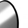 Зеркало Reflexion Black View 600х700 RF4002BV с подсветкой Черное с бесконтактным выключателем, диммером и часами