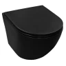 Унитаз Azario Grado AZ-0046-UQ3-MB подвесной цвет Черный матовый с сиденьем Микролифт