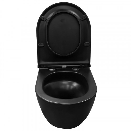 Унитаз Azario Grado AZ-0046-UQ3-MB подвесной цвет Черный матовый с сиденьем Микролифт