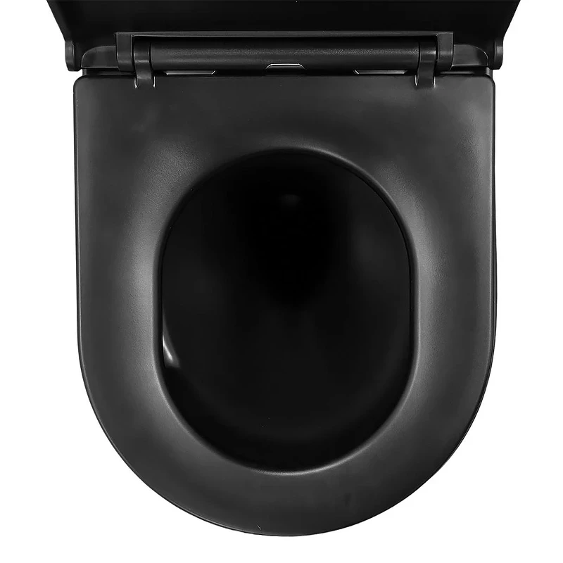 Унитаз Azario Grado AZ-0046-UQ3-MB подвесной цвет Черный матовый с сиденьем Микролифт