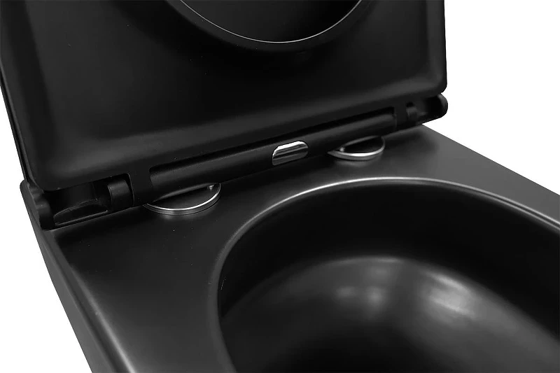 Унитаз Azario Grado AZ-0046-UQ3-MB подвесной цвет Черный матовый с сиденьем Микролифт