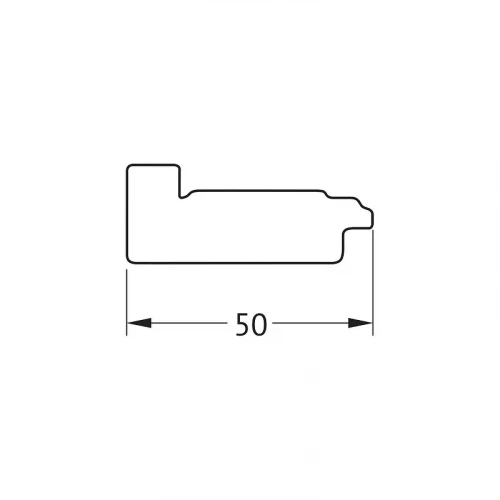 Зеркало Evoform Octagon 64х64 BY 7429 в багетной раме - Состаренное дерево 50