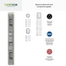 Зеркало Evoform Octagon 64х64 BY 7429 в багетной раме - Состаренное дерево 50