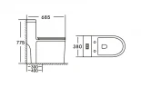 Унитаз моноблок Stella Polar Куэнка KN6831000 SP-00001878 цвет Белый с бачком и сиденьем Микролифт