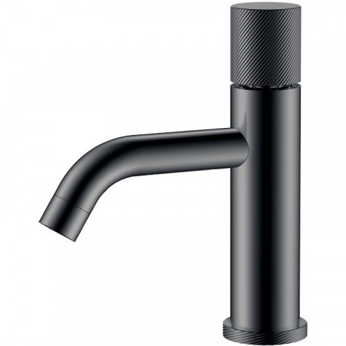 Смеситель для раковины Boheme Stick 121-SGM.4 Оружейная сталь глянцевая латунь