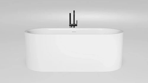 Ванна из искусственного камня Salini Perla 170х80 1049201M Белая матовая