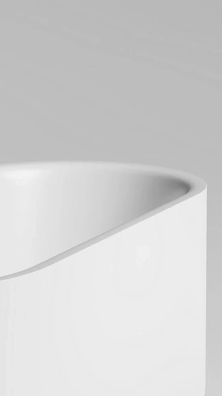 Ванна из искусственного камня Salini Perla 170х80 1049201M Белая матовая