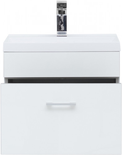 Тумба под раковину Aquanet Верона 50 207765 подвесная Белая МДФ / ЛДСП